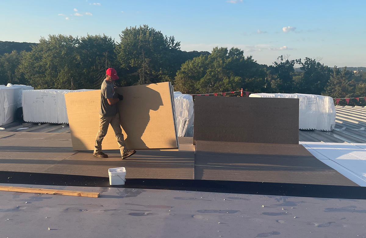 TPO Rhino Brand System retro-fit step 1